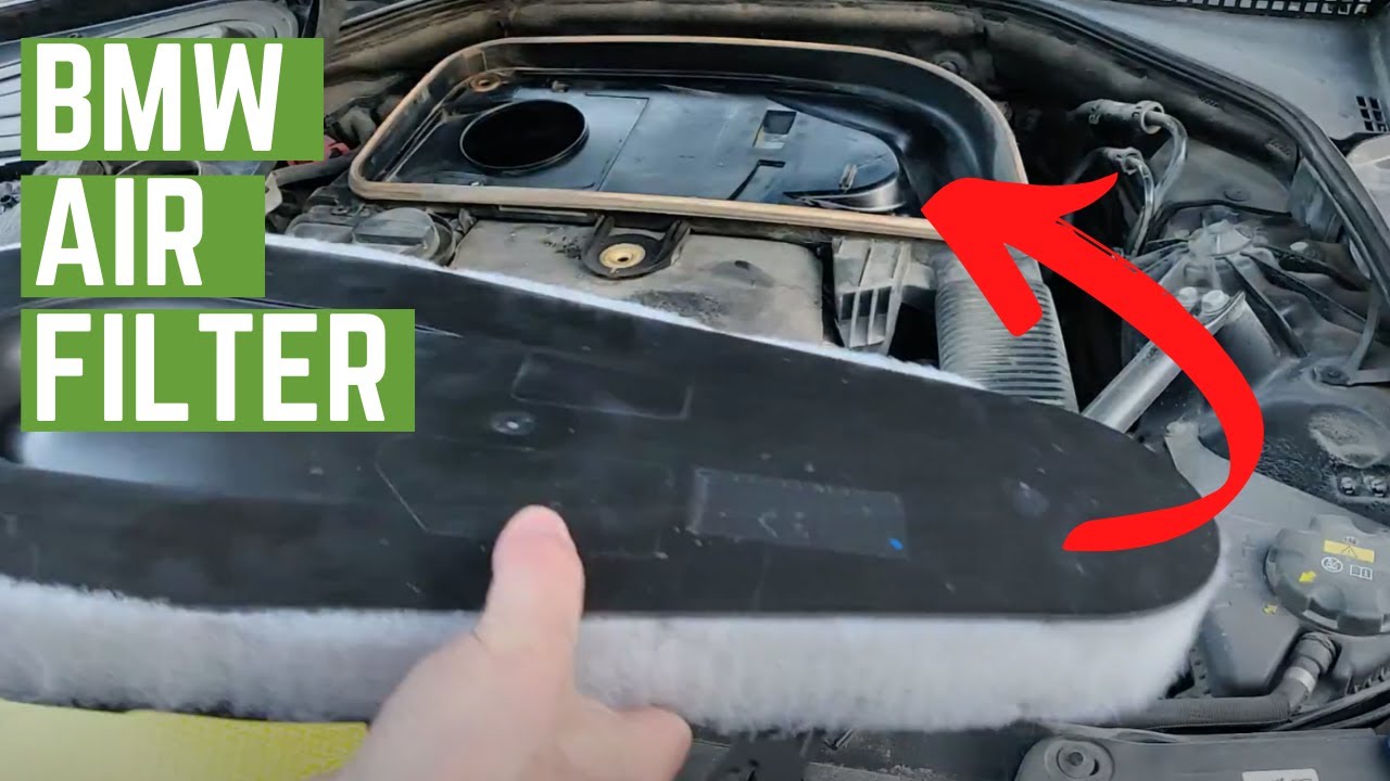 Замена воздушного фильтра двигателя на BMW 5 серии F11 520d