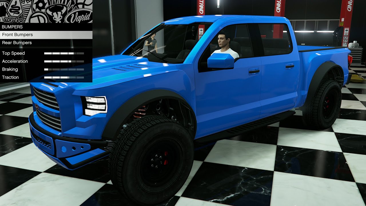 GTA 5 — Кастомизация транспортных средств из прошлых DLC — Vapid Caracara 4x4 (Ford Raptor)
