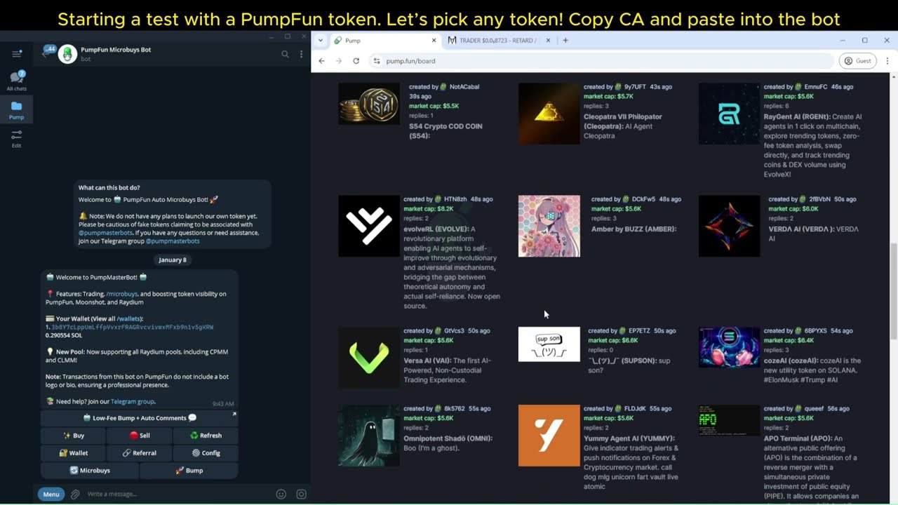 How to Use PumpMasterBots: Bump Bot & Microbuys Bot Tutorial
