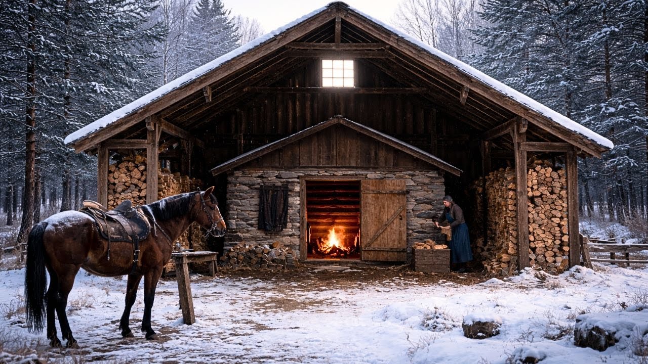 They Laughed When She Built Her Barn Over the Stone Cabin — Until It Saved the Farm