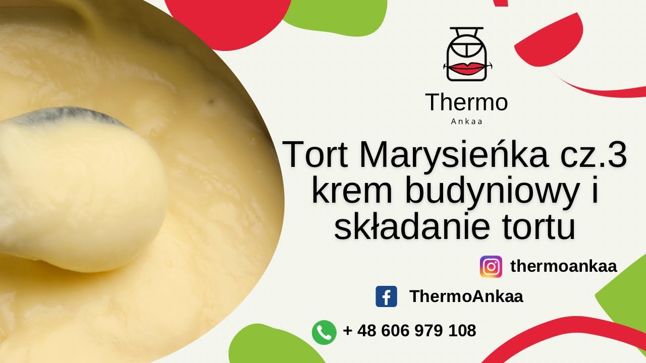 ThermoAnkaa | Tort Marysieńka cz.3 Krem budyniowy i składanie tortu