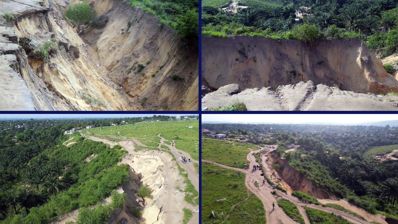 Kimbanseke : l’érosion met des vies en danger près du cimetière