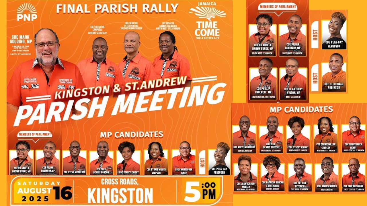 Kingston and St. Andrew Parish Meeting | Cross Roads | 5pm Saturday | August 16, 2025