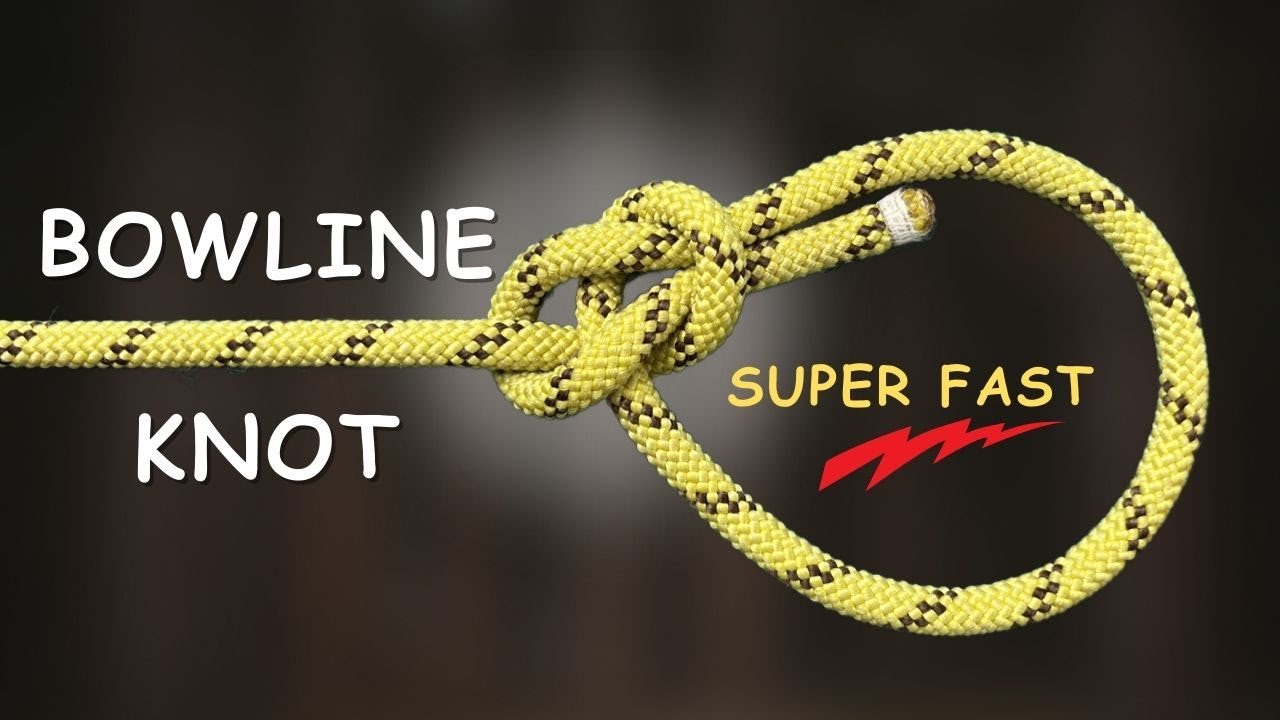 The Quickest Way to Tie the Bowline Knot (The King of Knots!)