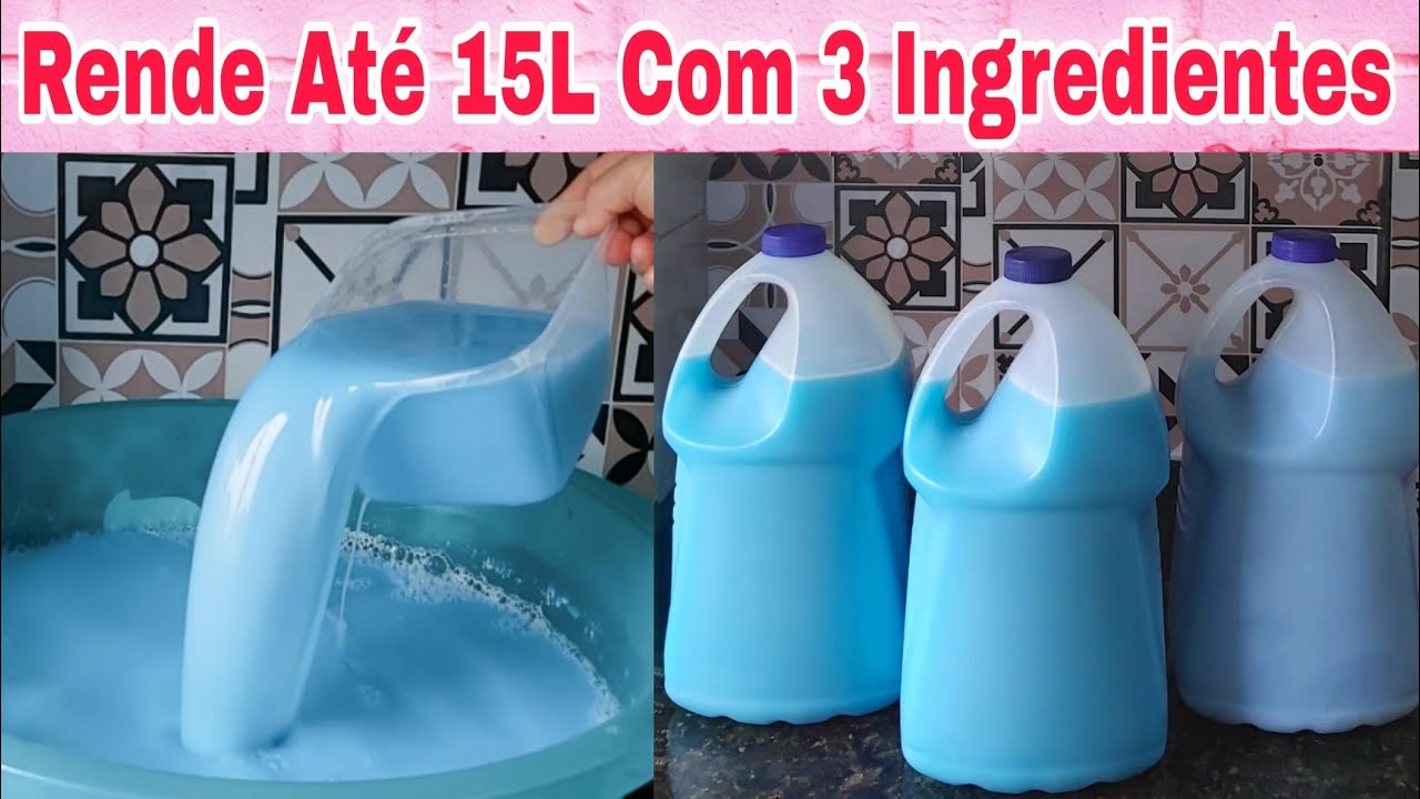 Amaciante Caseiro Para 30 Dias com 3 Ingredientes ♧ Rende Até 15L ♧ Barato, Fácil de Fazer