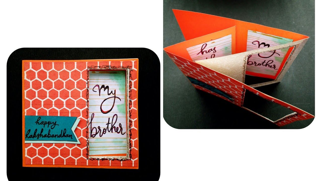 peek-a-boo slider card tutorial / rakshabandhan card