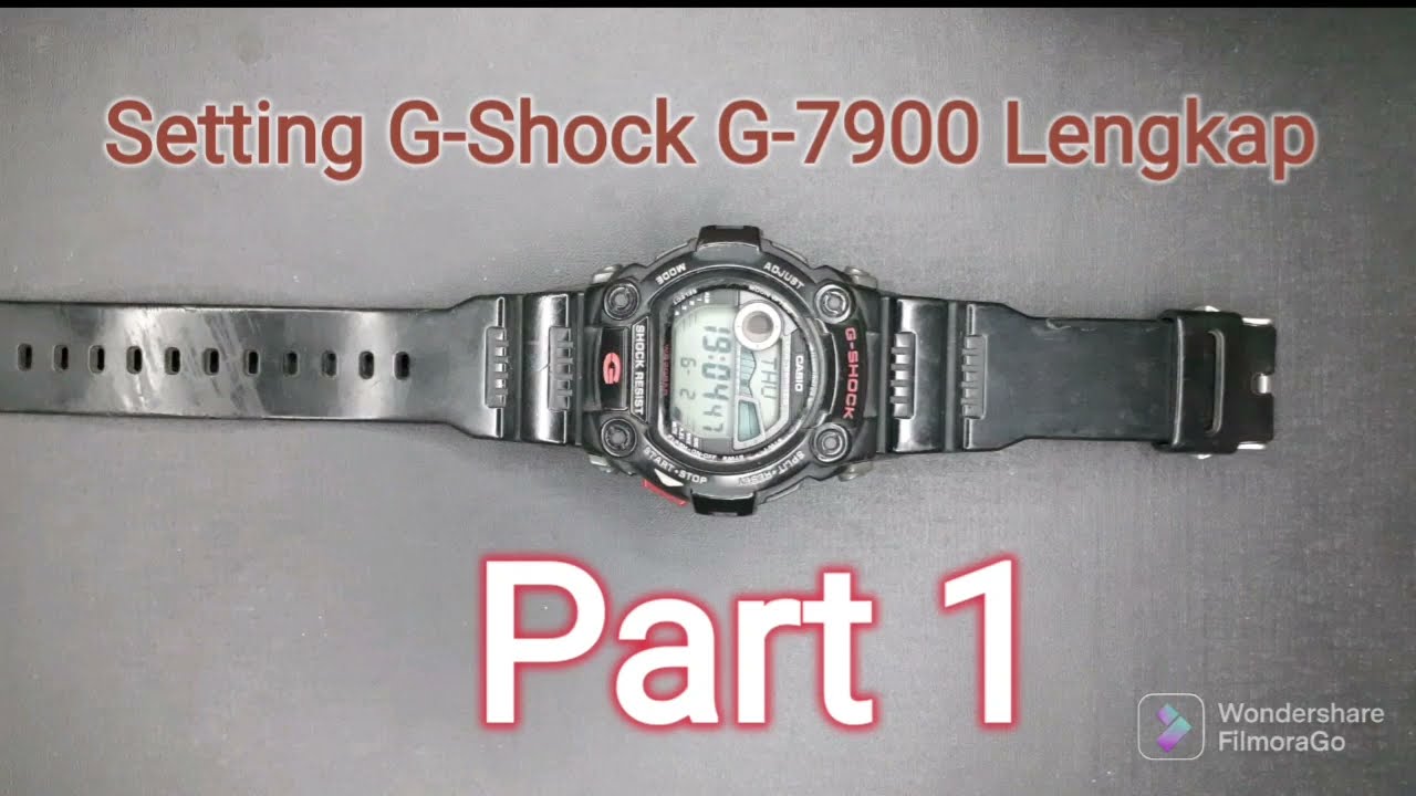 Tutorial paling lengkap setting jam tangan G-Shock G-7900 Part 1