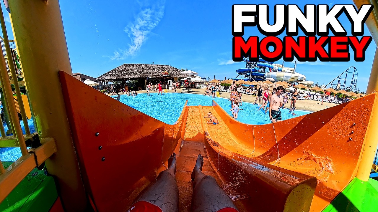 Funky Monkey 4/5 (Exotic Island) - Energylandia 2025 (4K) (POV) (Zator, Polska) Insta360 X5