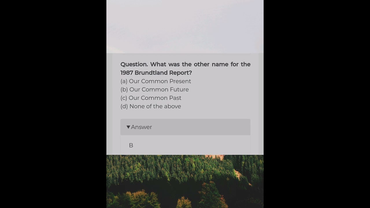 Environment and Natural Resources Environment Resources MCQ Class 12 Political Science Chapter 8 |