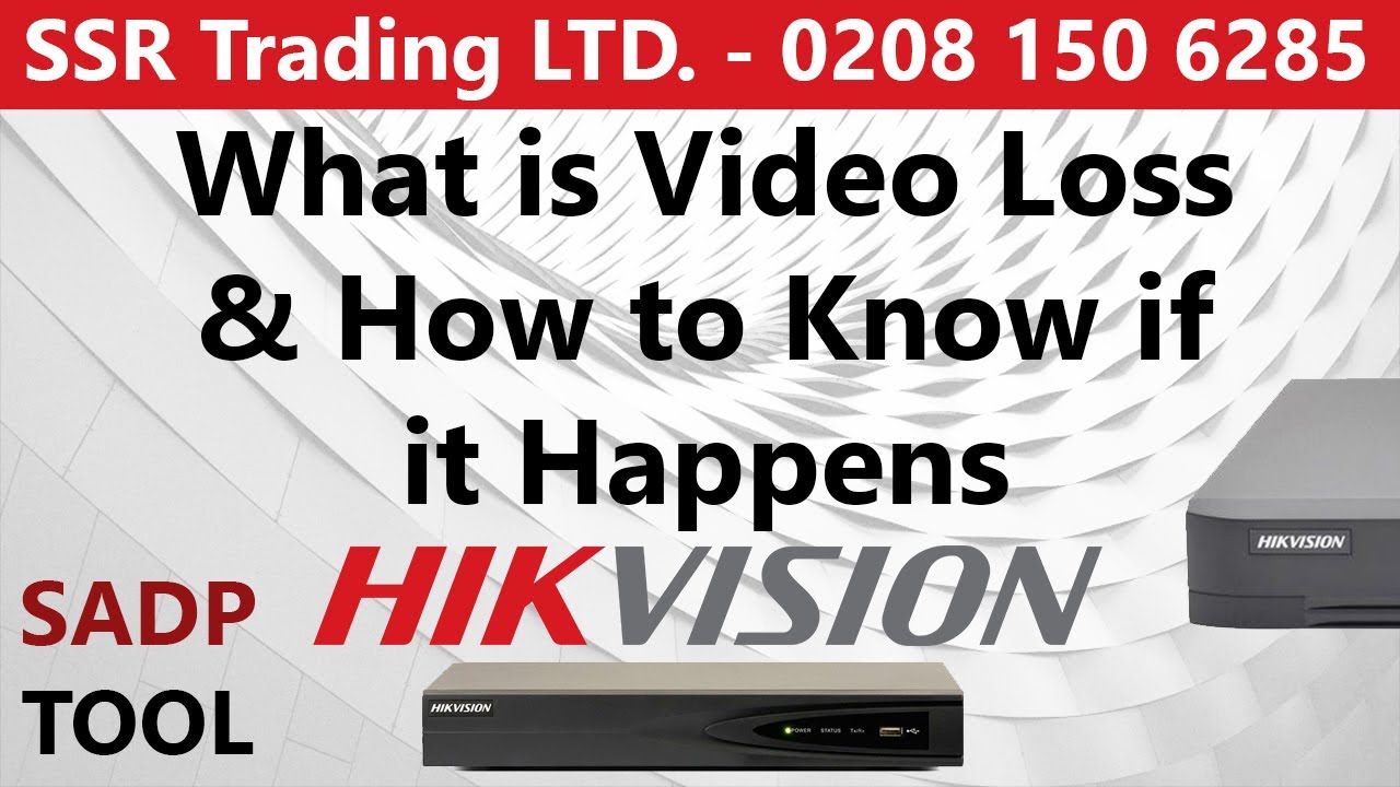 Hikvision Video Loss Event DVR NVR Notification Warning if Camera Lost Picture or Been Disconnected