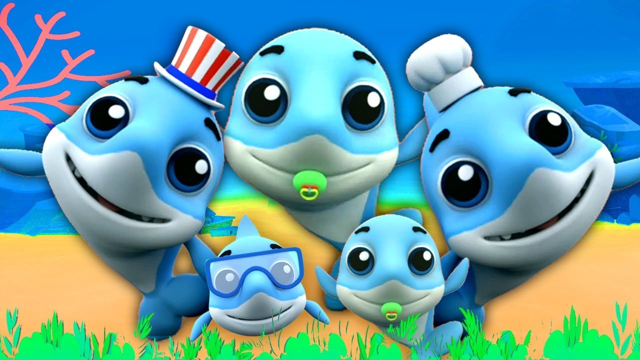 Tubarão Dedo Família | Crianças Rimas | Musica Infantil | Shark Finger Family | Kids Tv Português