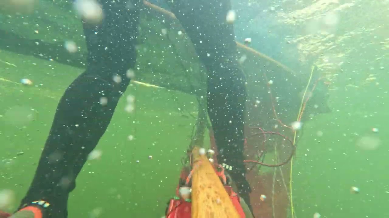 Mirror dinghy capsize.