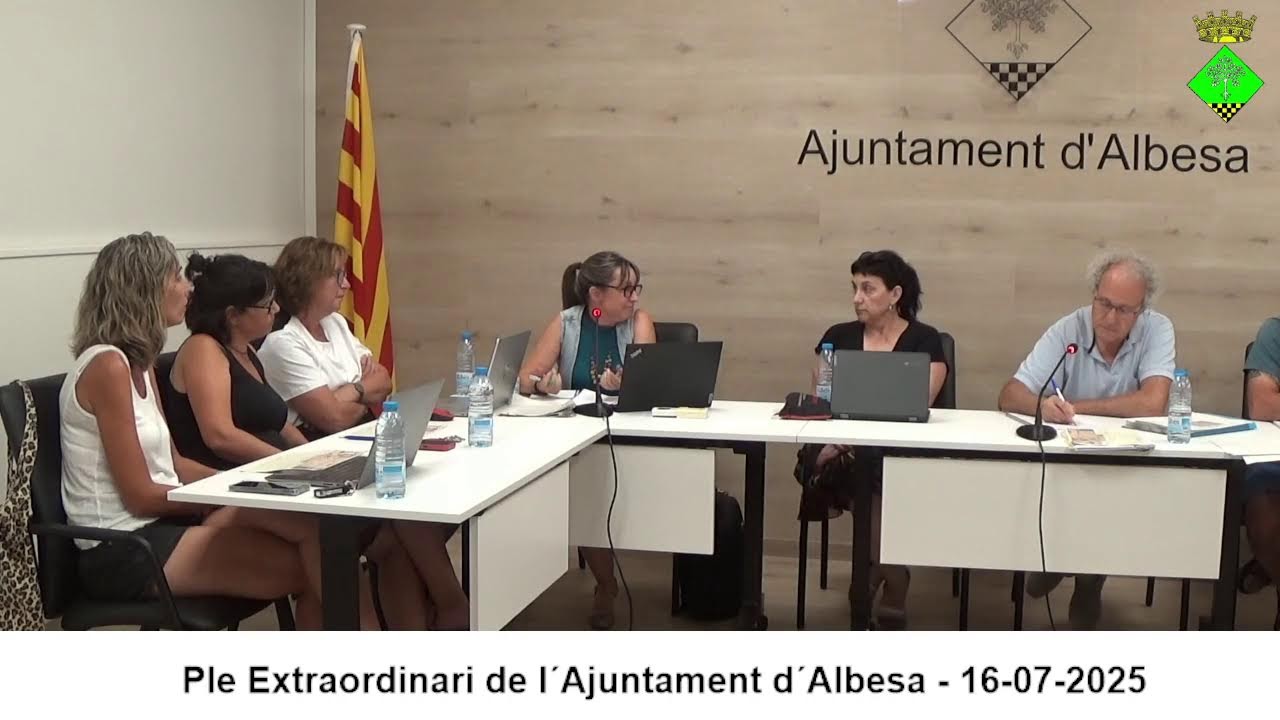 Ple Extraordinari de l´Ajuntament d´Albesa - 16-07-2025