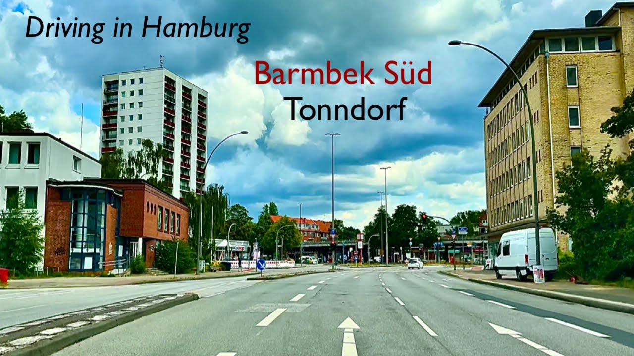 DRIVING IN HAMBURG *[Barmbek Süd ➡️ Tonndorf]**[4K]*