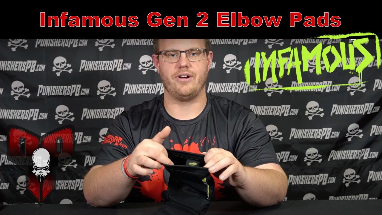 Infamous Gen 2 Elbow Pads Overview // Punisher's Paintball