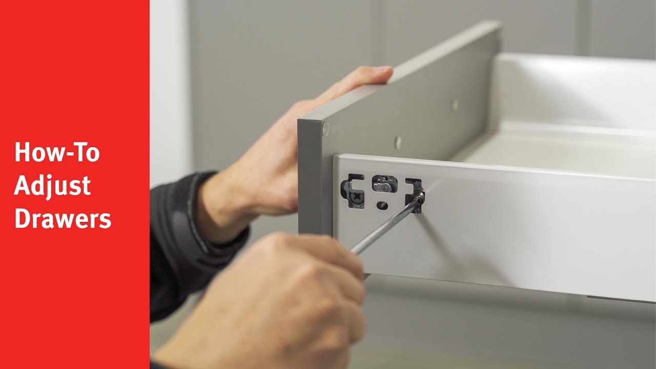 Инструкция по регулировке выдвижных ящиков | Кухни U-Install-It