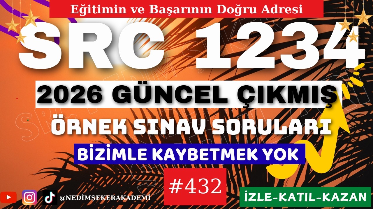 #SRC #YAZILI #SORULARI #SRC1 #SRC2 #SRC3 #SRC4 SINAVI  #SRC2026#432