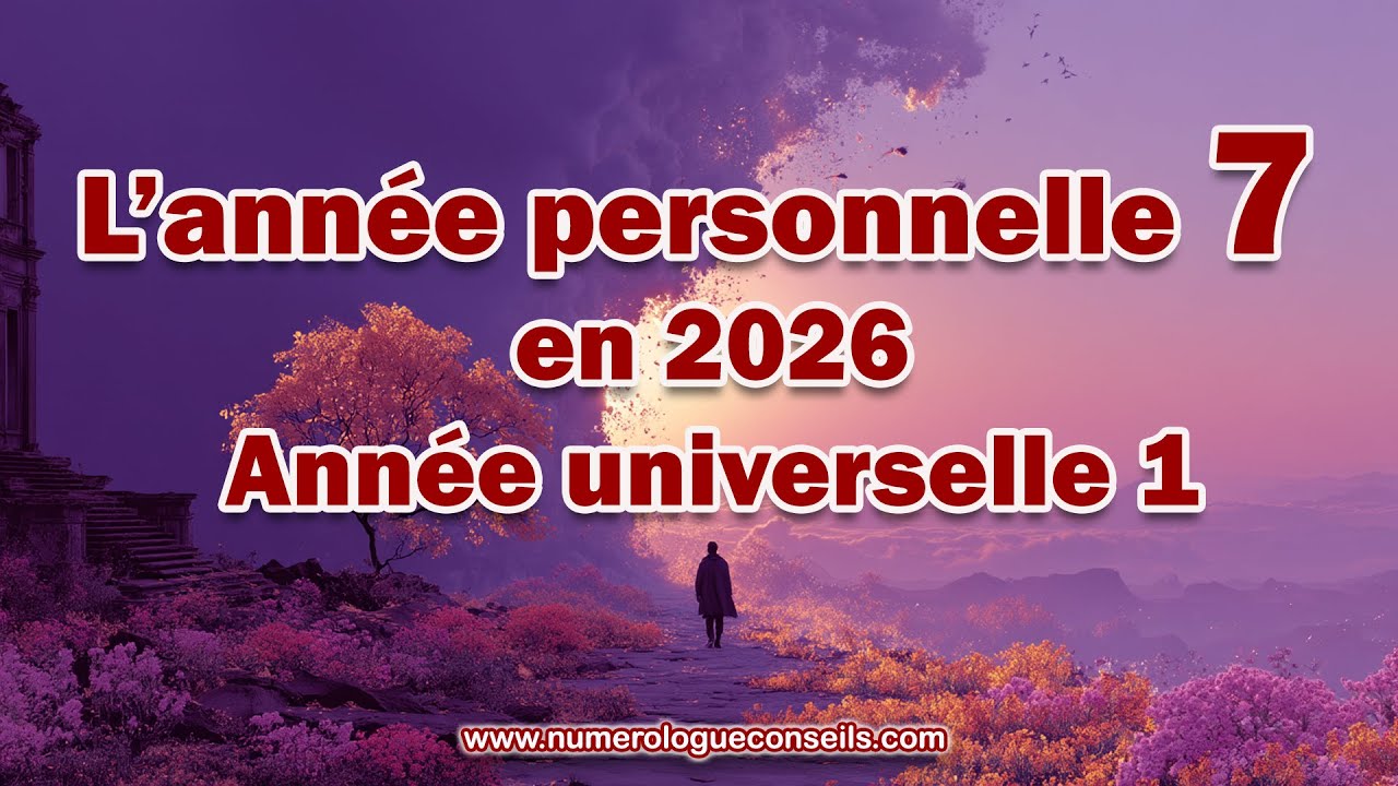 L'année personnelle 7 en année universelle 1 pour 2026