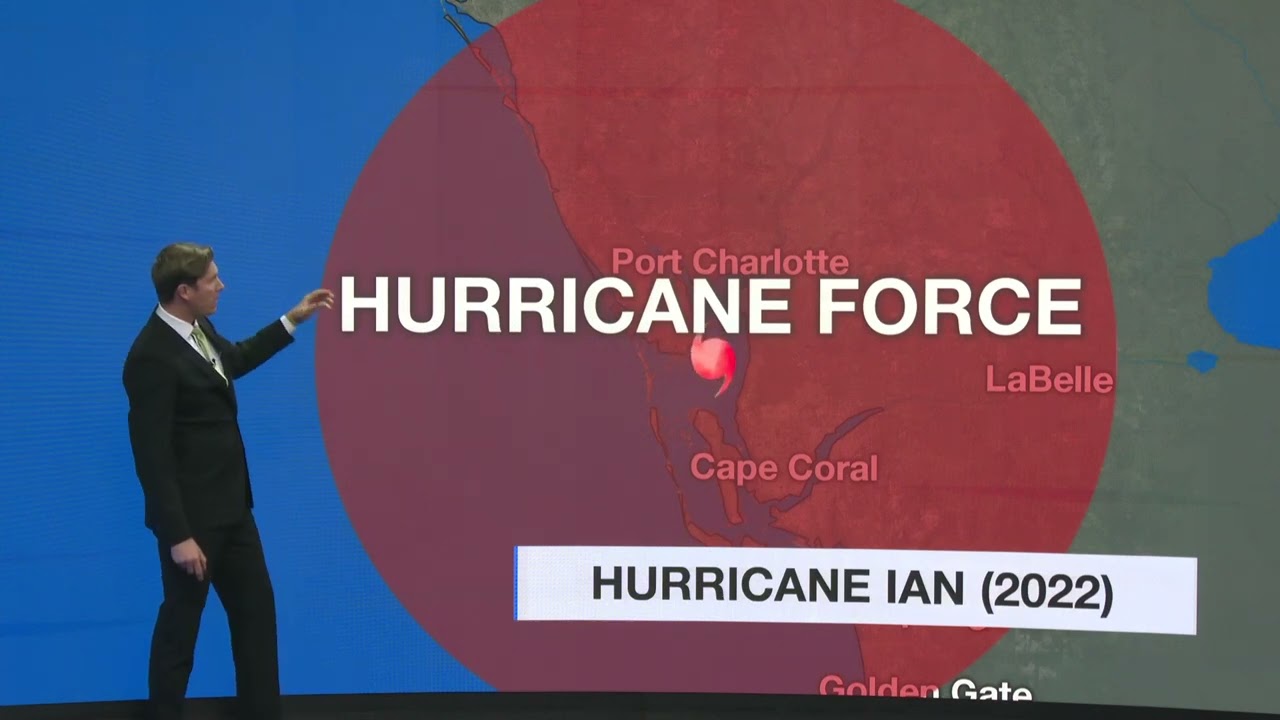 Wind Field: How Far Hurricane Force Wind Extends