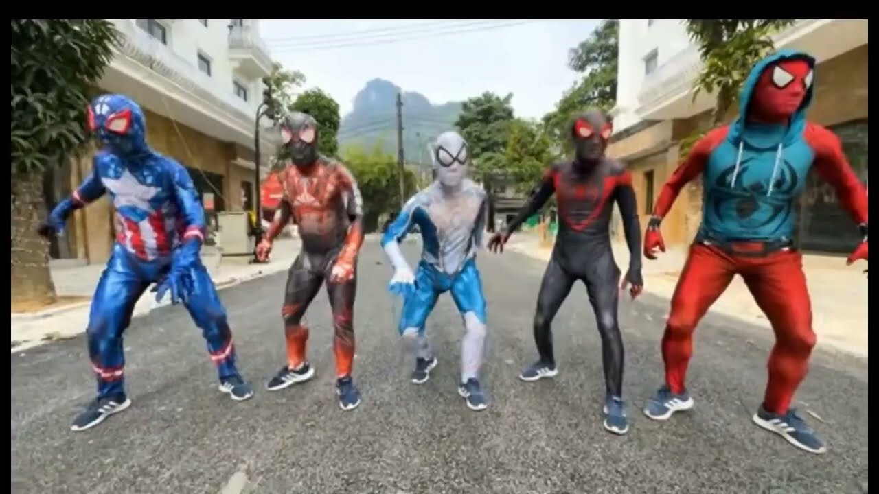 5 Colours SuperHero'S In 1 House || 5 Spider-Man Going To Nerf Gun Training || Spider-Man Story!!