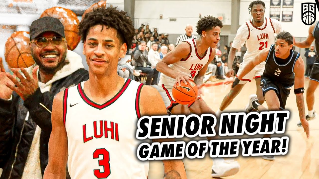 Kiyan Anthony's Senior Night Turns GOTY V. #1 PG! Carmelo Anthony TURNT After Game Winner!