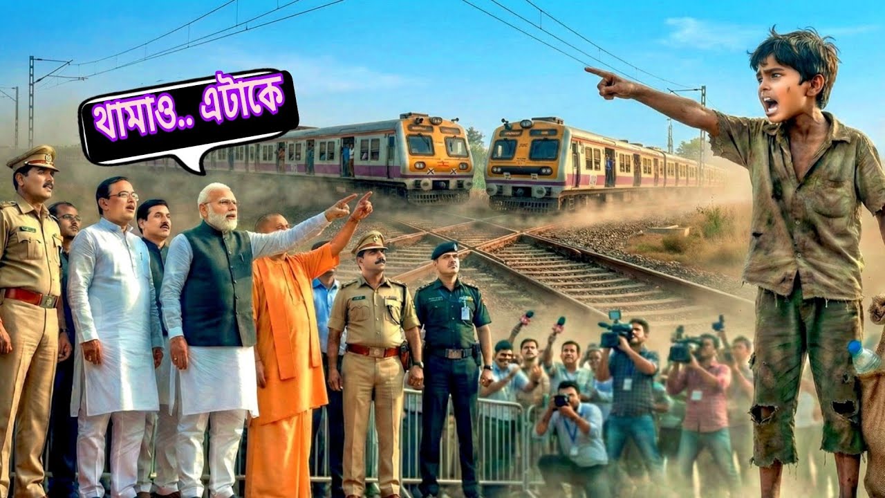 আবর্জনা তোলা ছেলেটি চিৎকার দিয়ে বলল মন্ত্রীজি,সরে যান এই ট্রেনটা পড়ে যাবে,সবাই মরে যাবে!তারপর কিহলো 