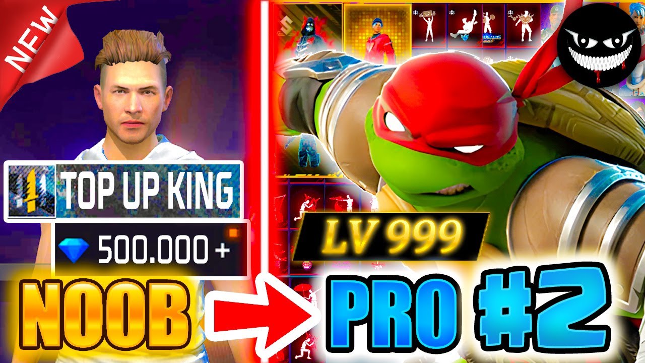 500.000💎DIAMONDS #2🔥*TOP UP KING*😱watch how many skins I got Free Fire