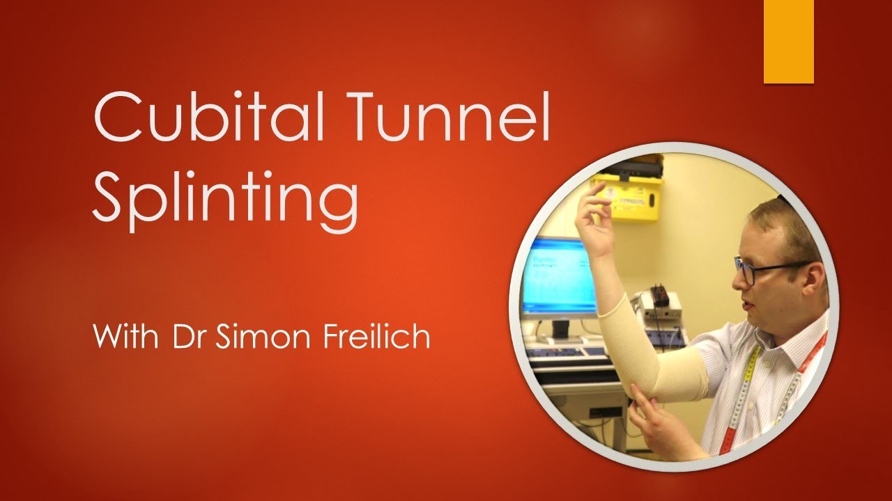 Cubital tunnel syndrome splinting