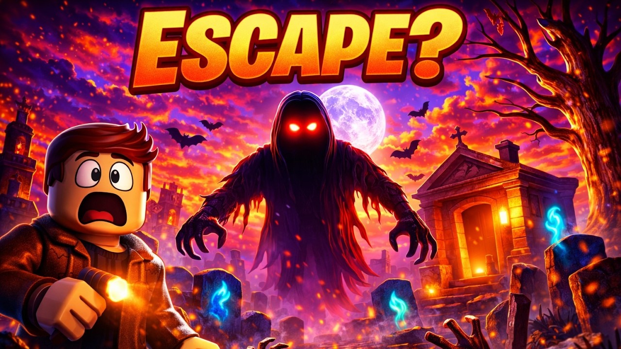 Trapped in a Haunted Roblox Graveyard!