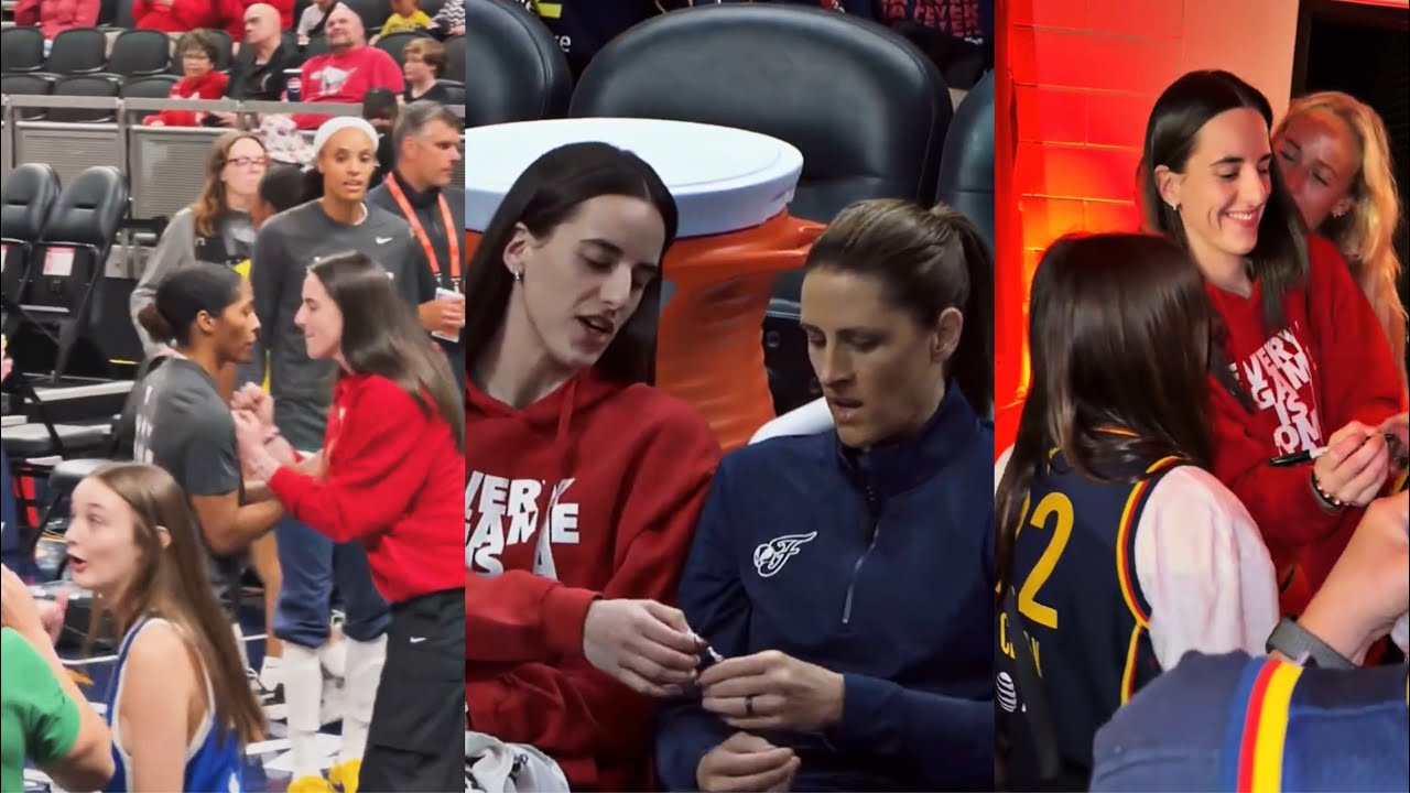 220 seconds of Caitlin Clark Courtside