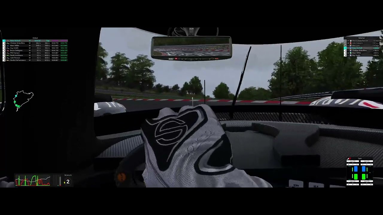 AC | Multiclass (LMP2 + GT3) at the Nordschleife Endurance Circuit for 4 Laps