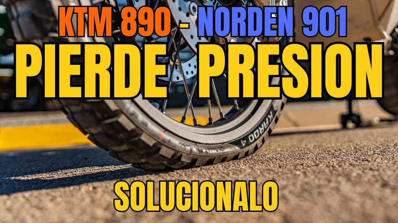 Cómo eliminar las PERDIDAS DE PRESION en llantas KTM 790/890 y Norden 901