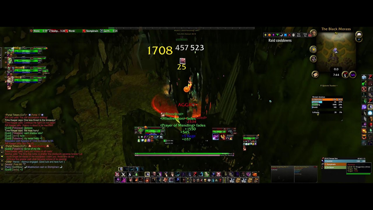 WoW TBC Feral Dungeon Tanking  Black Morass Heroic