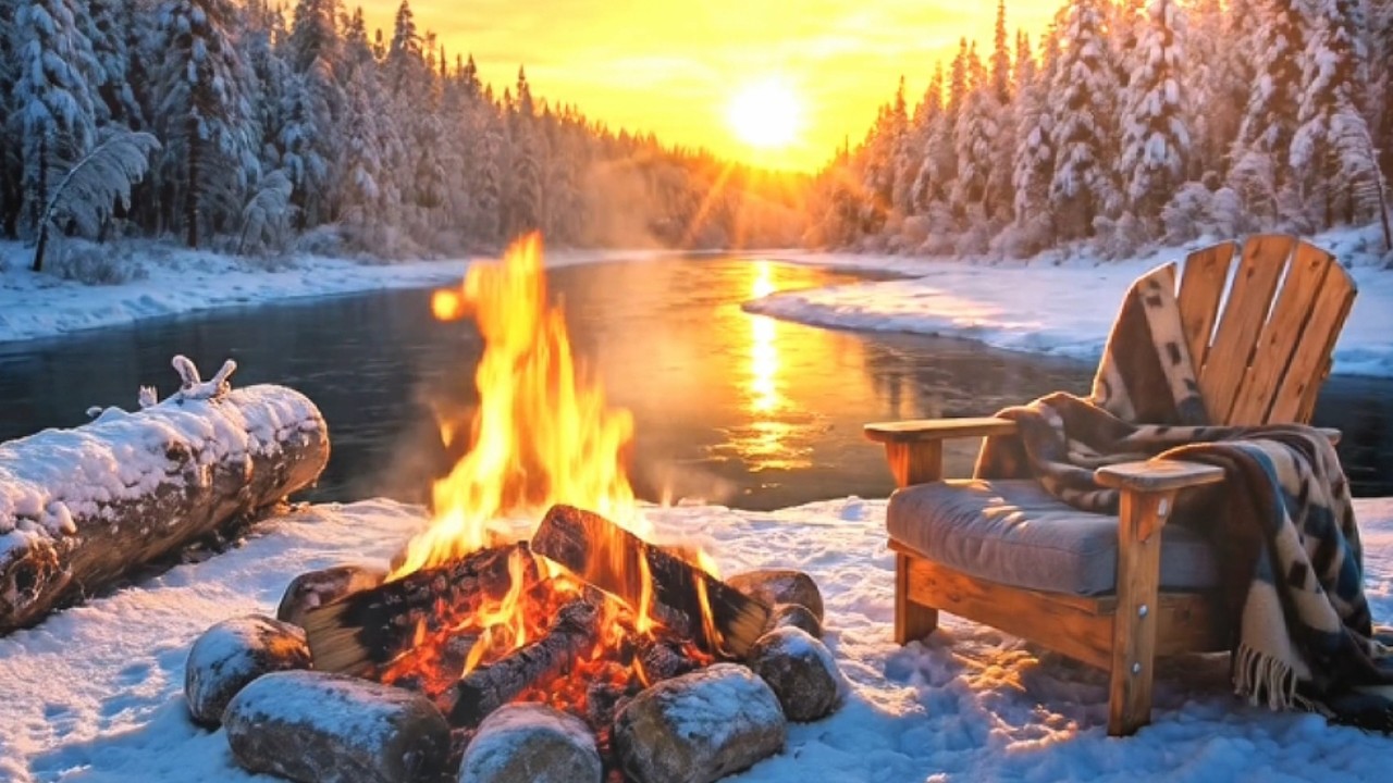 Morning Cozy Piano Music ☀️❄️ Fireplace Café & Soft Rain:Deep Focus #piano #study