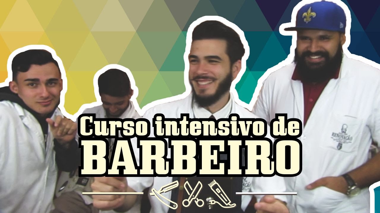 Chamada Curso intensivo de barbeiro