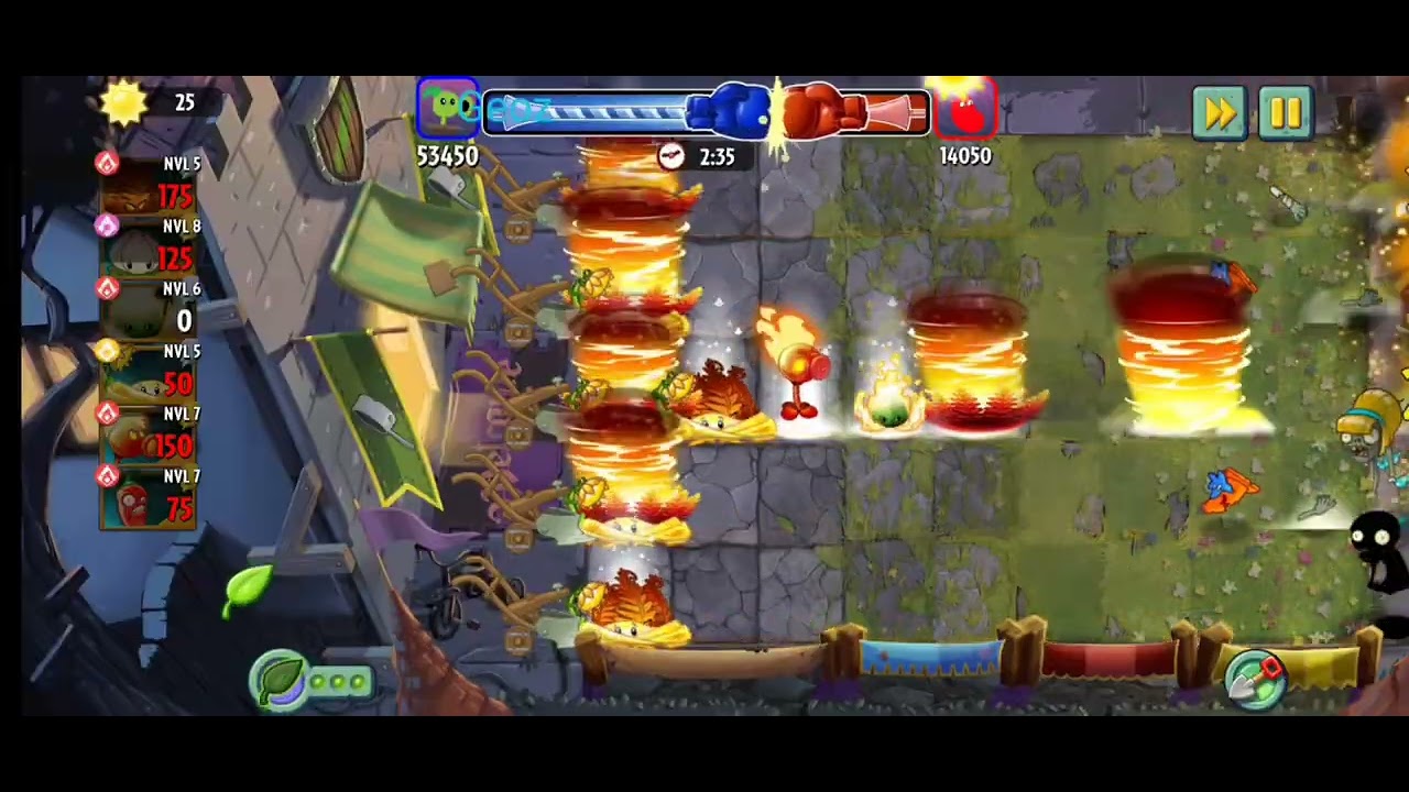 Arena, mejores combos. Plantas 🆚 Zombies 2 📱