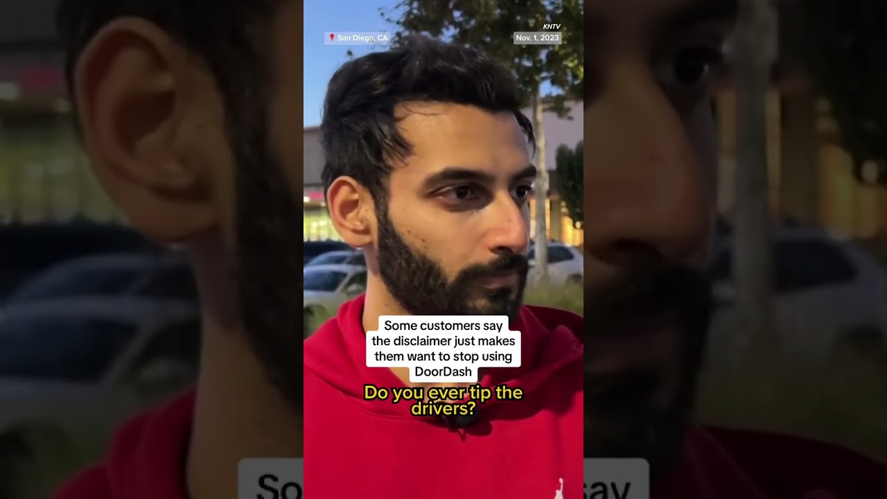 DoorDash warns customers that orders without a tip may take longer to deliver