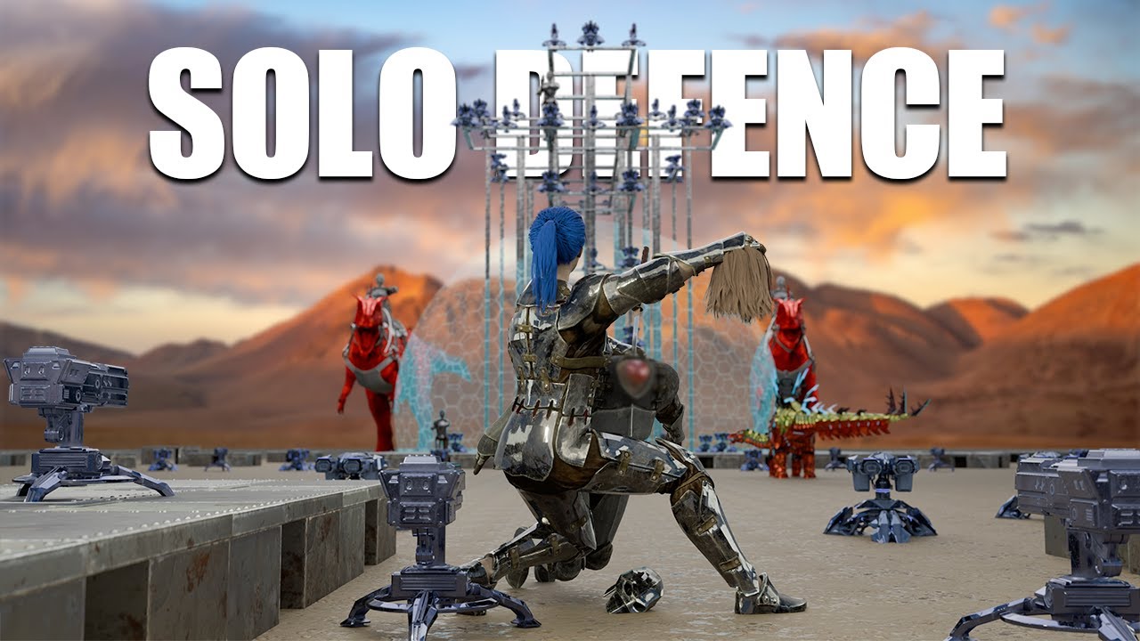 SOLO DEFENDING AGAINST 6 PEOPLE - INX 6MAN - ARK: Survival Evolved