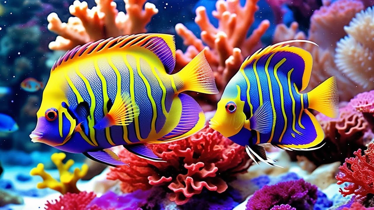 The Best 4K Aquarium - Dive Into The Mesmerizing Underwater Realm With Relaxing Music For Deep Sleep