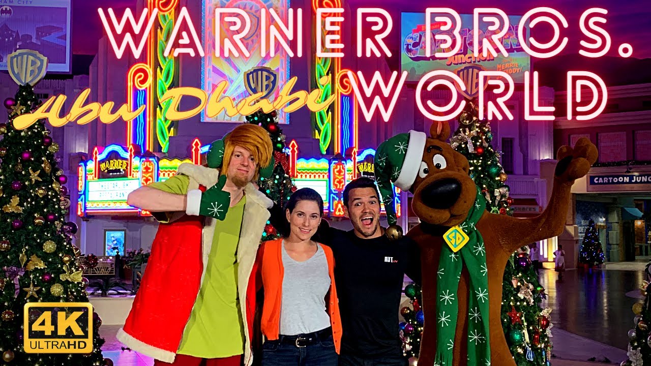 Warner Bros World Abu Dhabi Tour All Rides 4k
