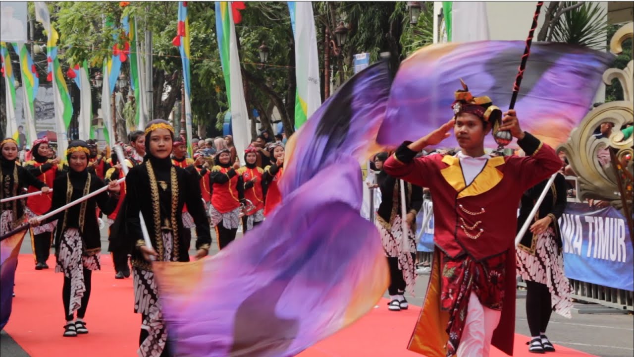 Drumband SMKN 1 Plosoklaten Kab. Kediri - Kirab Kejurprov PDBI Jawa Timur 2024