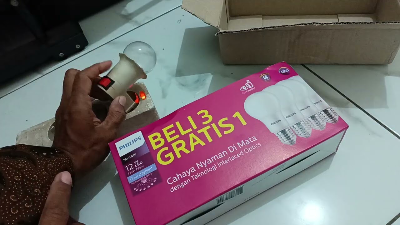 Lampu Philips beli 3 gratis 1
