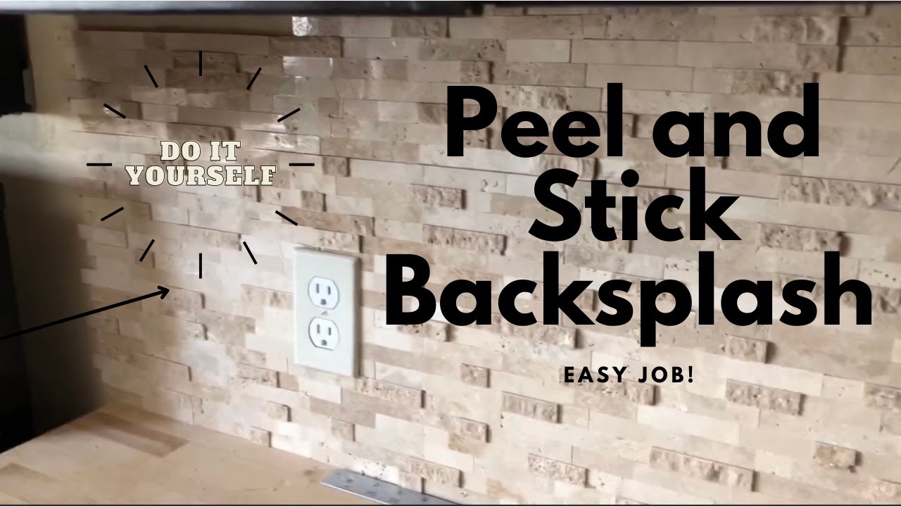 How to install Peel and Stick Backsplash (MUST WATCH) | MahoganyRose