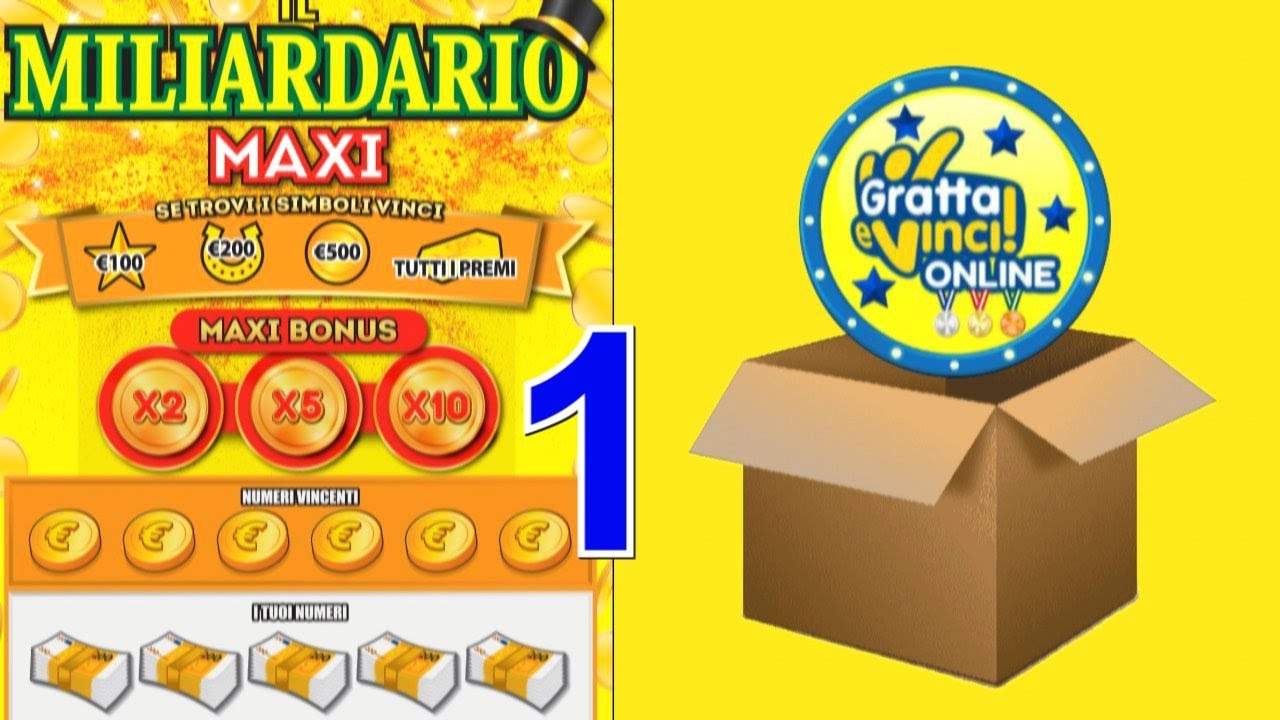 Gratta e Vinci Maxi Miliardario + misti 1 su 5