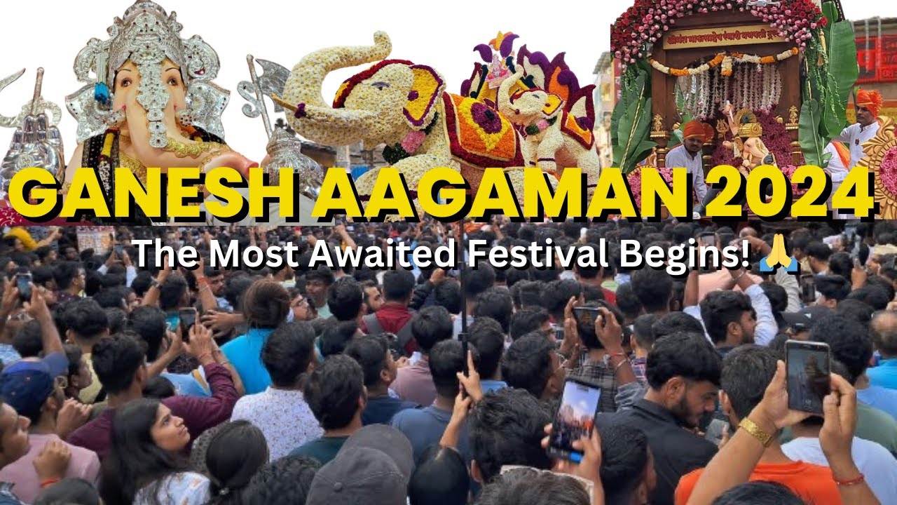 Ganpati Celebration 2025: Most Beautiful Ganesh Aagaman 🙏✨
