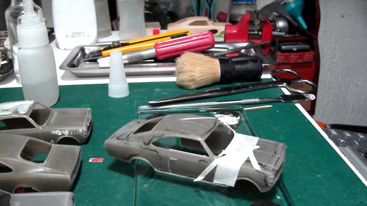 MINIATURA OPALA - PREPARANDO A PINTURA DA CARROCERIA