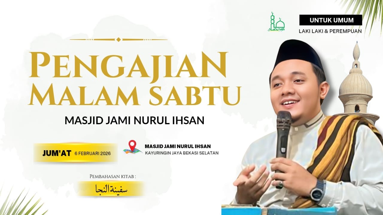 🔴[LIVE] Pengajian Malam Sabtu | Ustadz Fachri Husaini | Masjid Jami Nurul Ihsann