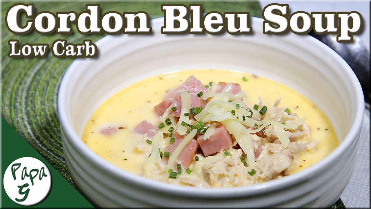 Chicken Cordon Bleu Soup &ndash; Low Carb Keto Recipe