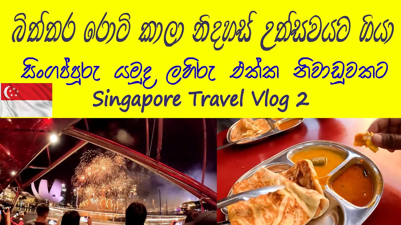 Singapore Travel Vlog 2🧡 මල්වෙඩි බලන්න ලෝකේ තියෙන සුපිරිම තැනකට ගියා👍 Marina Bay Sands🌟Singapore