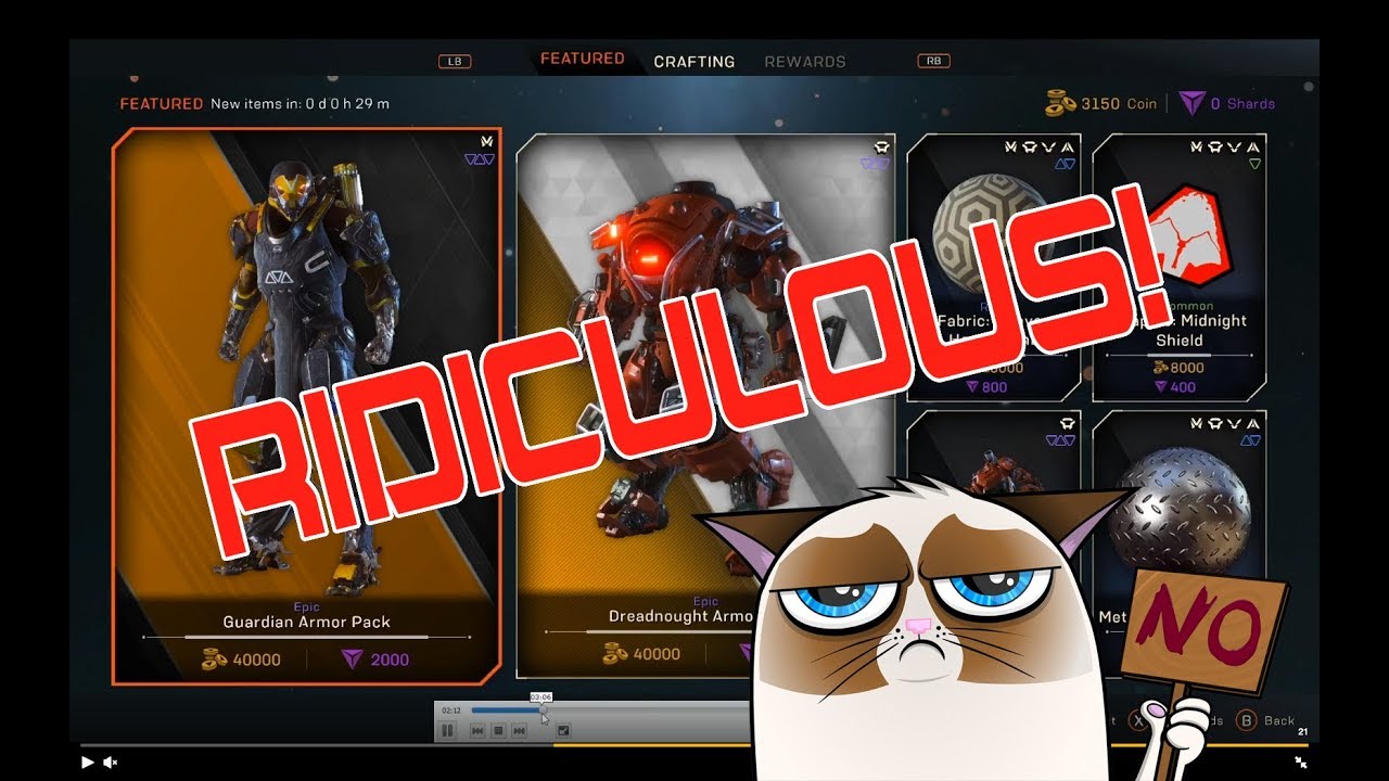 Anthem's Leaked Microtransaction Pricing is RIDICULOUS!